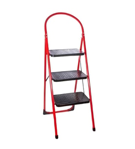 Basamax Geniş  3 Basamaklı Ev Tipi Merdiven ( SB103) (Kırmızı)