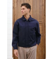 Gizli Fermuar Detaylı Şık Kaşe Ceket/Mont