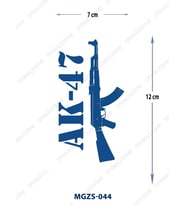 MGZS-044 YARI KALICI AK-47 DESEN DÖVME-TATTO