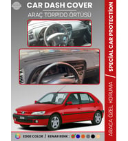 PEUGEOT 306 (1997-2002) Torpido Örtüsü Ön Göğüs Koruma Torpido Koruma Birebir Uyum Kaymaz Özel Kesim