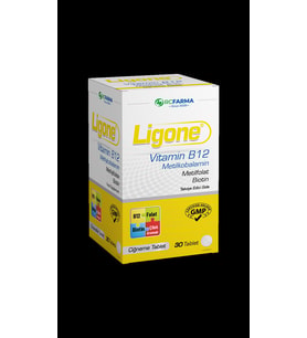 Ligone Vitamin B12 30 Çiğneme Tablet (Krem)