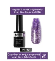 Özel Üretim Yüksek Pigmentli Hızlı Kuruyan Tırnak Güçlendirici 3 Aşamalı Kalıcı Simli Oje 10 Ml