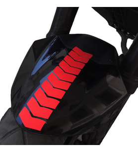 Ok Tasarımlı Reflektif Kırmızı Çamurluk Kask Sticker Çınar Extreme