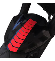 Ok Tasarımlı Reflektif Kırmızı Çamurluk Kask Sticker Çınar Extreme