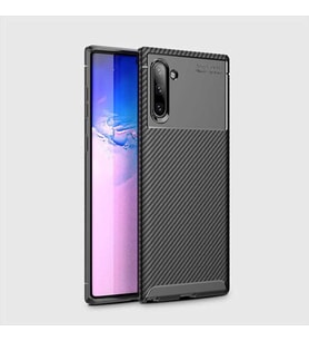 Samsung Galaxy Note 10 Kılıf Esnek Soft Karbon Tasarım Legion Serisi (Siyah)