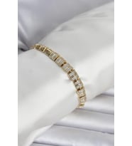 Xuping Zirkon Taşlı Gold Renk Kadın Bileklik - TJ-BB8434