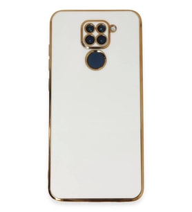 Newface Xiaomi Redmi Note 9 Kılıf Volet Silikon - Beyaz