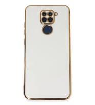 Newface Xiaomi Redmi Note 9 Kılıf Volet Silikon - Beyaz