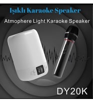 Cosmostech DY20K Karaoke Bluetooth Hoparlör, Rgb Işıklı, Alarm Saat, Uyku Mod Özel Sesli,kablosuz Speaker