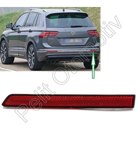 Tiguan Sol İç Arka Tampon Reflektörü 5NA945106A
