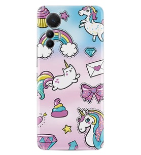 Xiaomi 12 Lite Kılıf Silikon Desen Özel Seri Unicorn Mektup 1800