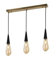 AVONNI AV-60059-3EY Eskitme Kaplama Modern Avize E14 Metal Cam 65x10cm