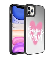 Apple iPhone 11 Pro Kılıf Aynalı Desenli Kamera Korumalı Parlak Mirror Kapak (Renksiz)