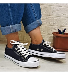 Fiyra 554 Lacivert Kısa Unisex Sneaker Keten Spor Ayakkabı