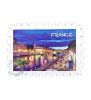 Fransa Temalı Pul Magnet (Karışık)