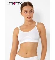 Pedsiz Sports Bra Seamless Sütyen (Beyaz)