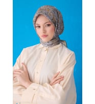 Saf İpek Eşarp 4101D (Twill İpek) - 03 (Gri)
