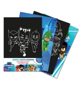Pjmasks Sihirli Resim Boyama – Ahşap Kalem Hediyeli