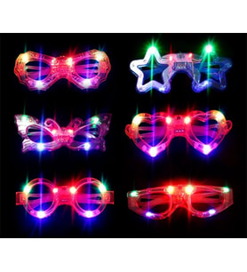 Led Işıklı Karışık 6 Model Yanar Söner Parti Gözlüğü 6 Adet (4767)