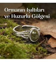 Koyu Renk Labradorit Taşı Çelik Yüzük - Kararmaz