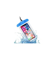 Standart Ebatlarda Universal Su Geçirmeyen Telefon Kılıfı 6.1 Inçe Kadar Destekler (Mavi)