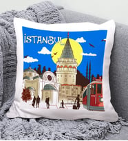 Taksim Tasarımlı Yastık