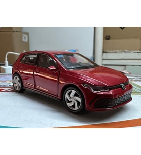 Oyuncak Metal Model Araba 1/36 Çek Bırak VW Golf 8 GTI Kırmızı