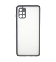 Galaxy A71 Kılıf Montreal Silikon Kapak - Gri