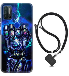 Reeder P13 Blue Max Pro Kılıf Desenli İpli Askılı Thunder Play 1760