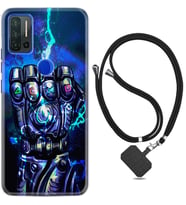 Reeder P13 Blue Max Pro Kılıf Desenli İpli Askılı Thunder Play 1760