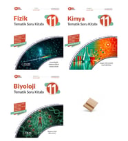 Palme 11. Sınıf Maarif Tematik Fizik Kimya ve Biyoloji 3lü Set Soru Kitabı + Telefon Standı