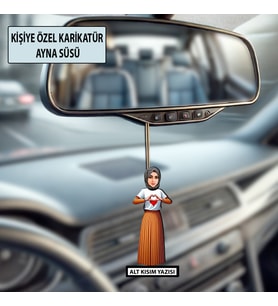 Kişiye Özel Taraftar Karikatür Ayna Süsü – Taraftar Hediyesi