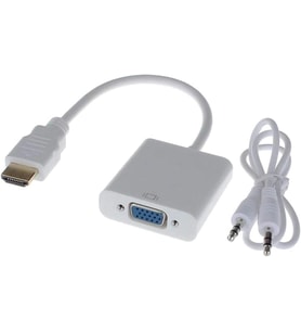 VGA Dönüştürücü Kablo Ses Destekli Adaptör Çevirici PS3 Kulaklık Monitör Tv Led Uydu 4548
