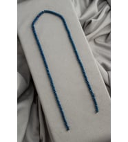 Hematit Doğal Taş Mavi Rondela Kesim 2x4mm Dizi