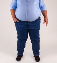 Boldman Büyük Beden Battal Big Size Erkek Mavi Likralı Kot Jeans Denim Pantolon