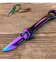Kişiye Özel İsimli Columbia 8000-A 19  CM İsim Baskılı Columbia Anahtar Çakı (Pembe)
