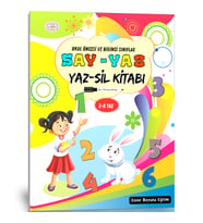 Okul Öncesi ve Birinci Sınıflar SAY-YAZ YAZ-SİL Kitabı