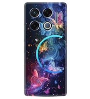 Infinix GT 20 Pro Kılıf Boutique Baskılı Resimli Neon Kelebekler Pcode -092