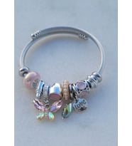 Kelebek Charm Pandoramodel Çelik Bileklik