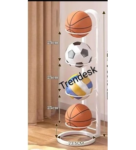 Metal Siyah /Beyaz Futbol Top Standı ,Basketbol Top Standı 90 CM