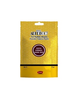 Artdeco Toz Kumaş Boyası 13 gr Koyu Kırmızı 1107 