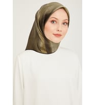Armine Nostalji Serisi Twill İpek Eşarp 9017D-03 (KAHVE)
