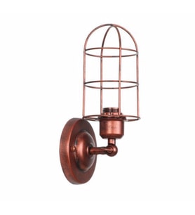 RİOLİGHT RETRO BAKIR ESKİTME MAFSALLI KAFES METAL DUVAR APLİK