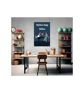 Yaşlılara Saygı Haftası TemalıFotoğraf Panosu Branda 100x150