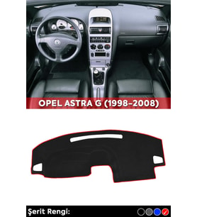 Opel Astra G (1998-2008) 3d Torpido Koruma Kılıfı - Ön Göğüs Kaplama - Kırmızı Şerit