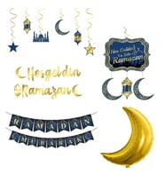 5 Set Ramazan Süsleri 10'lu Tavan Süs,6'lı 11 ayın sultanı tavan süsü-