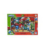 24 Parça Şirinler Frame Puzzle - Çocuklar İçin Eğitici Yapboz