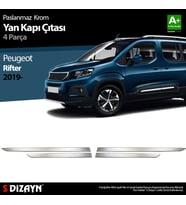 Peugeot Rifter Krom Yan Kapı Çıtası 4 Prç. 2019 Üzeri