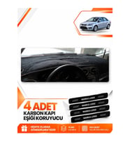 FORD FOCUS 2.5 SEDAN KAPAKLI (2008-2011) Uyumlu Ön Torpido Koruma Kılıfı Halısı - Siyah