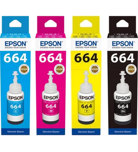 Epson T664Serisi 4Lü Mürekkep Seti L655